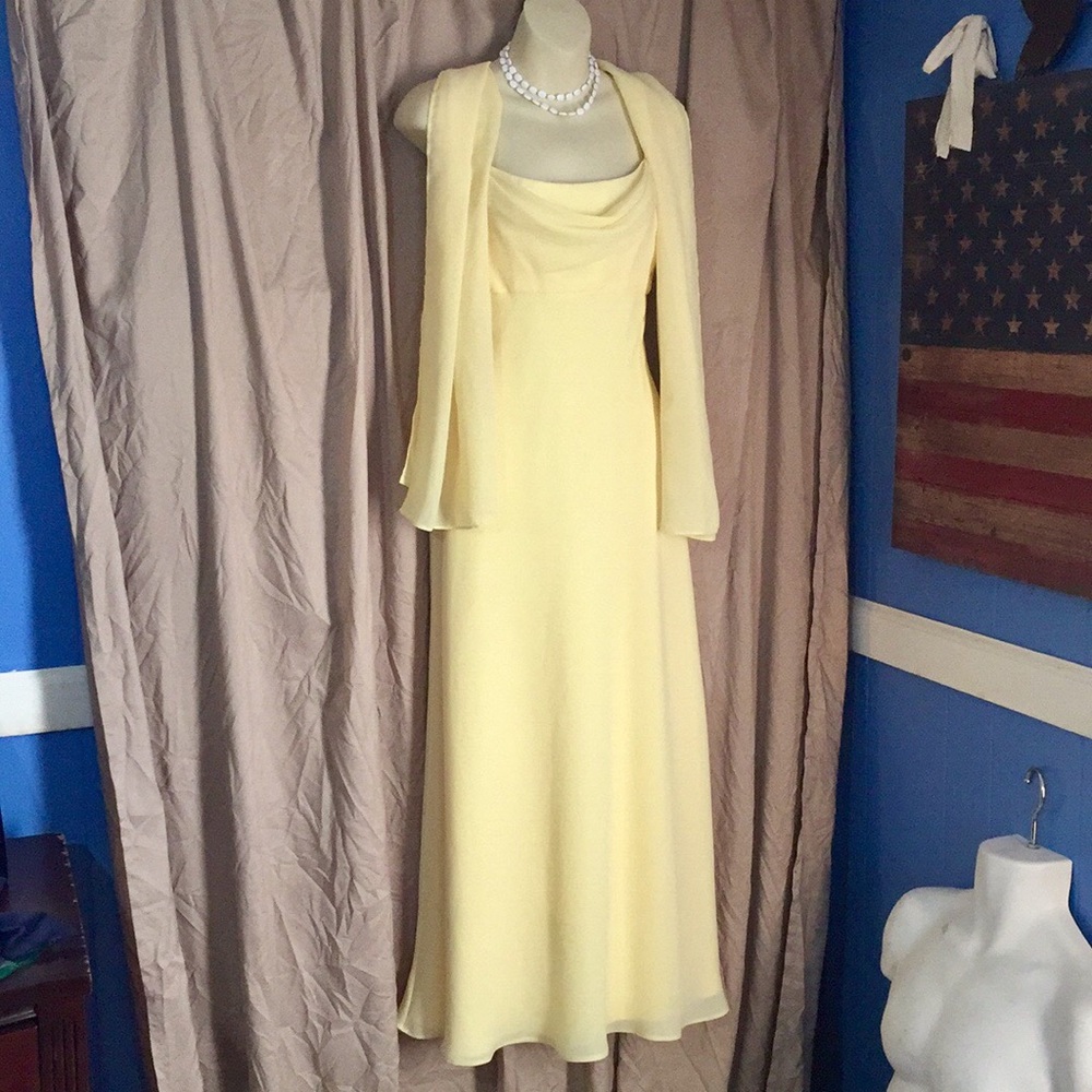 Beautiful Butter Yellow dress.